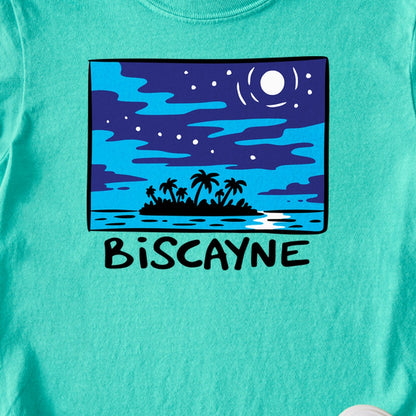 Biscayne at Night Kids Cotton T-Shirt