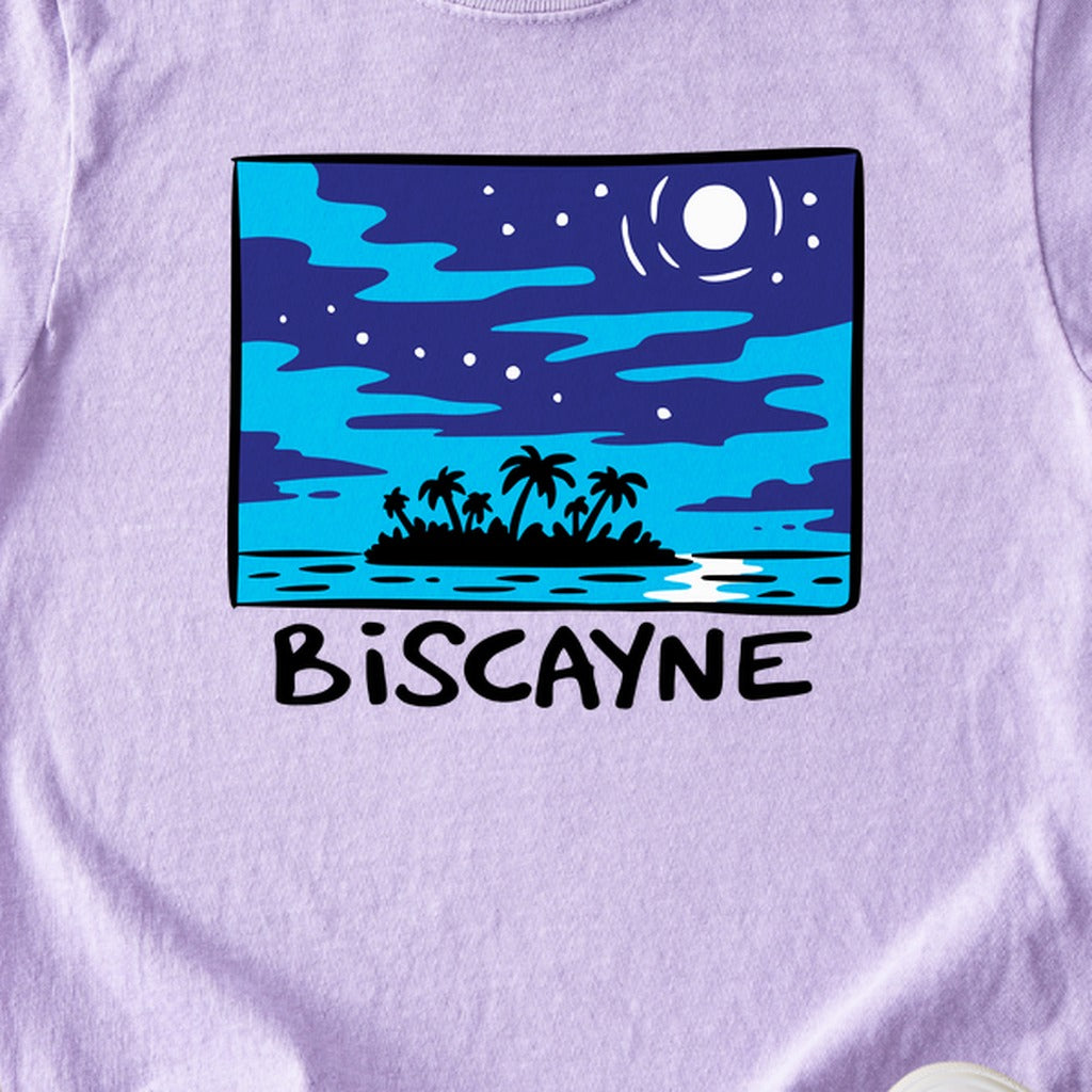 Biscayne at Night Kids Cotton T-Shirt