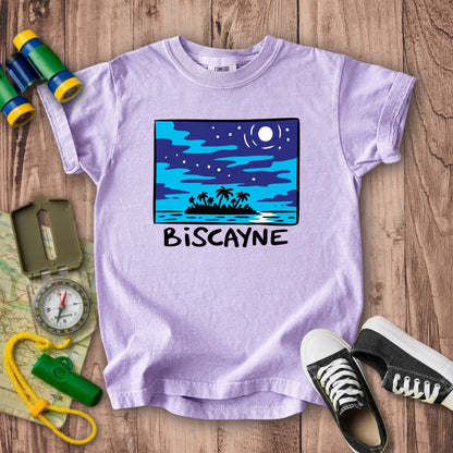 Biscayne at Night Kids Cotton T-Shirt