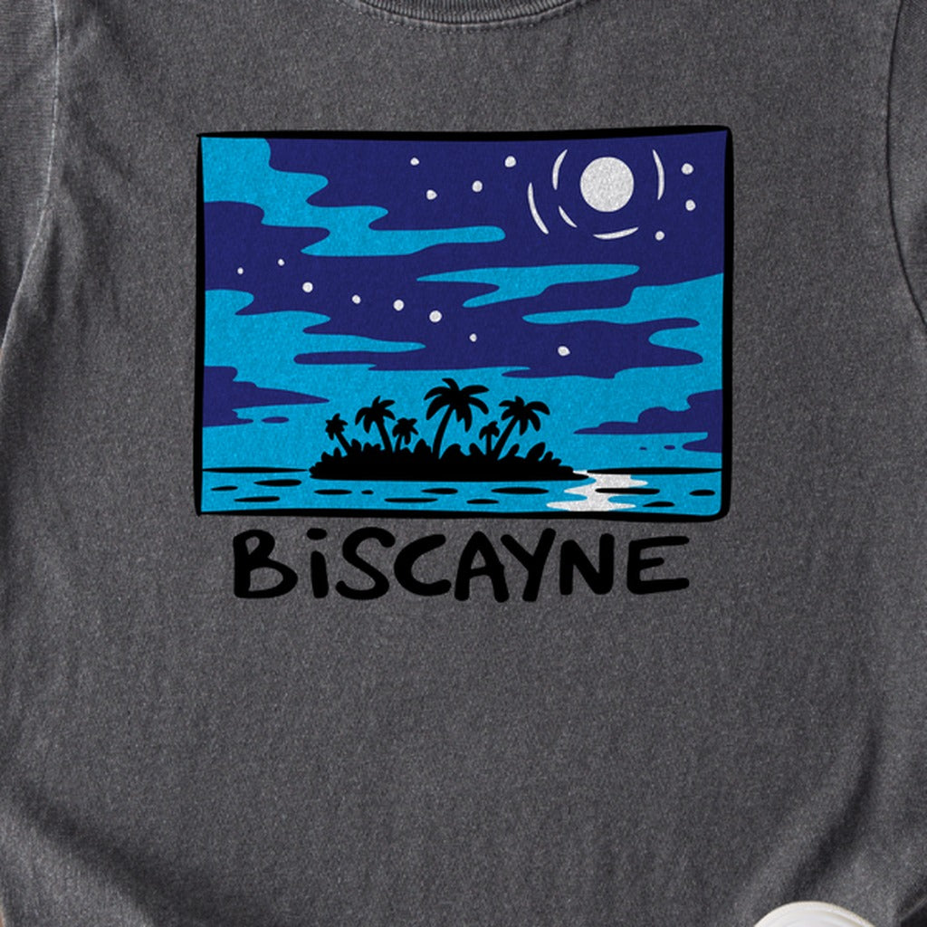 Biscayne at Night Kids Cotton T-Shirt
