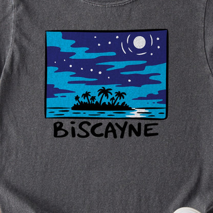 Biscayne at Night Kids Cotton T-Shirt