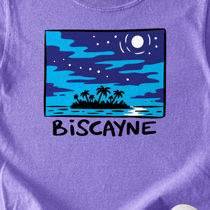 Biscayne at Night Kids Cotton T-Shirt
