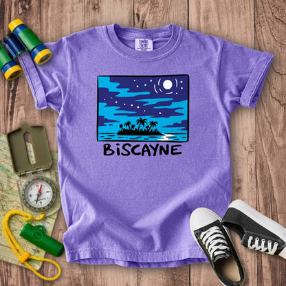 Biscayne at Night Kids Cotton T-Shirt