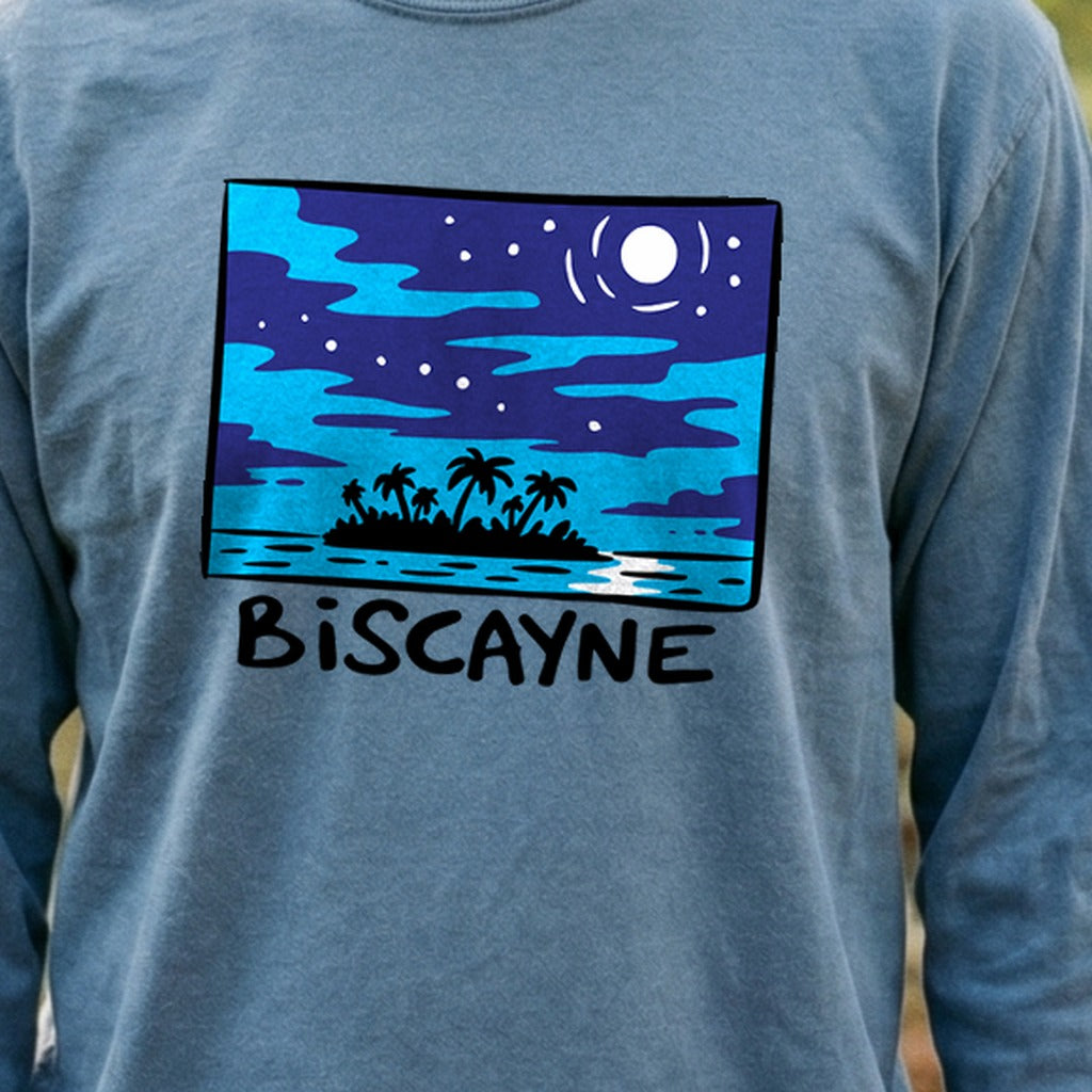 Biscayne at Night Cotton Long Sleeve