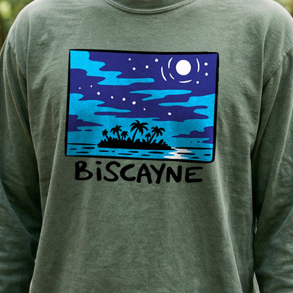 Biscayne at Night Cotton Long Sleeve