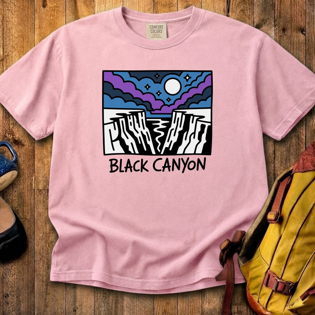 Black Canyon of the Gunnison at Night Cotton T-Shirt