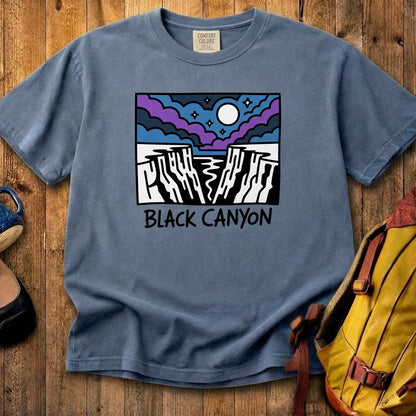 Black Canyon of the Gunnison at Night Cotton T-Shirt