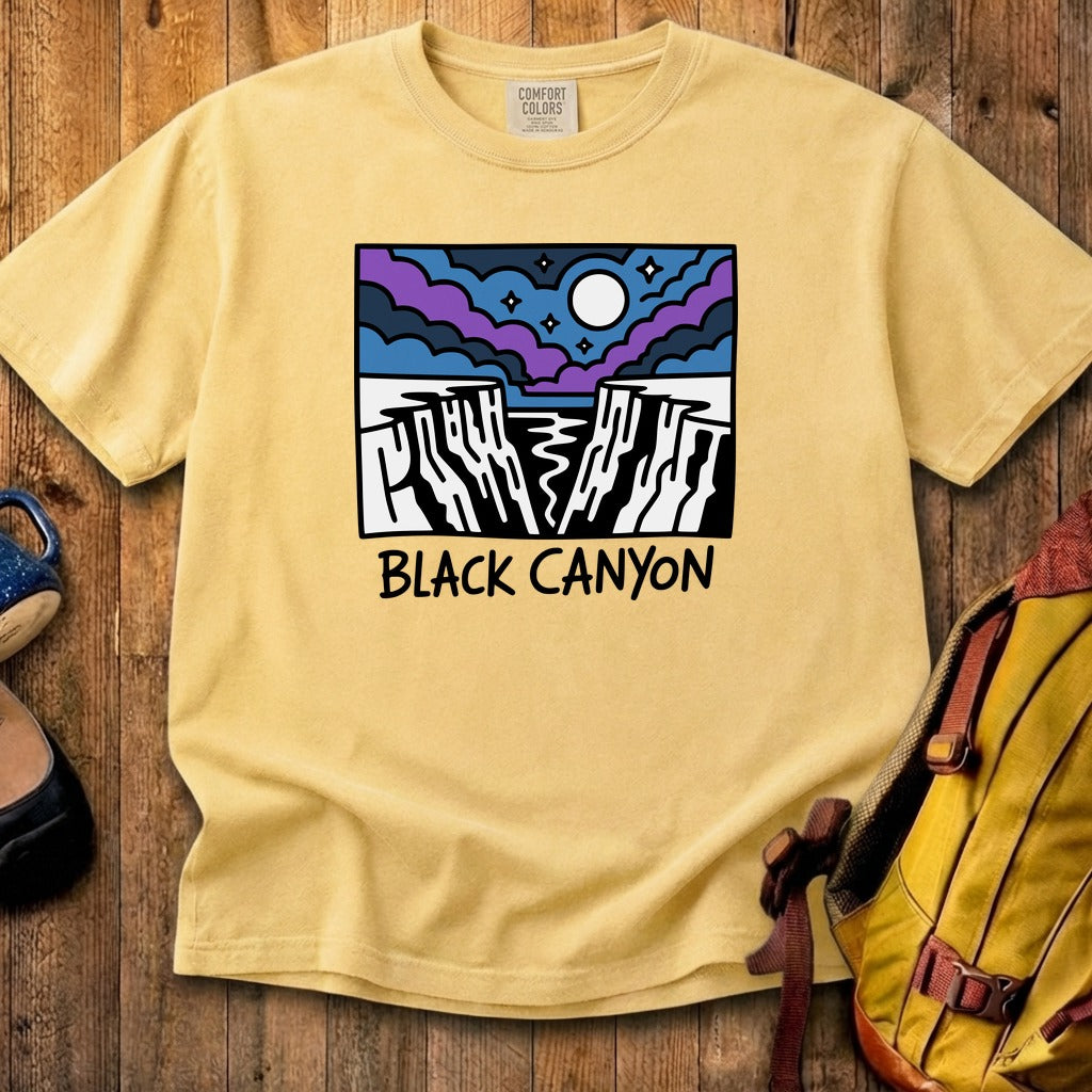 Black Canyon of the Gunnison at Night Cotton T-Shirt