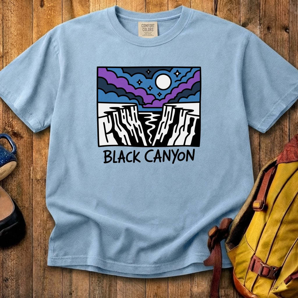 Black Canyon of the Gunnison at Night Cotton T-Shirt