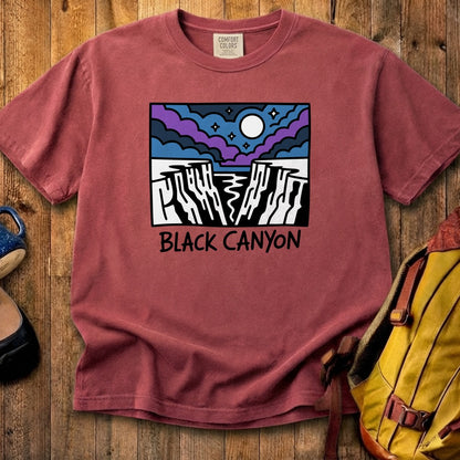 Black Canyon of the Gunnison at Night Cotton T-Shirt