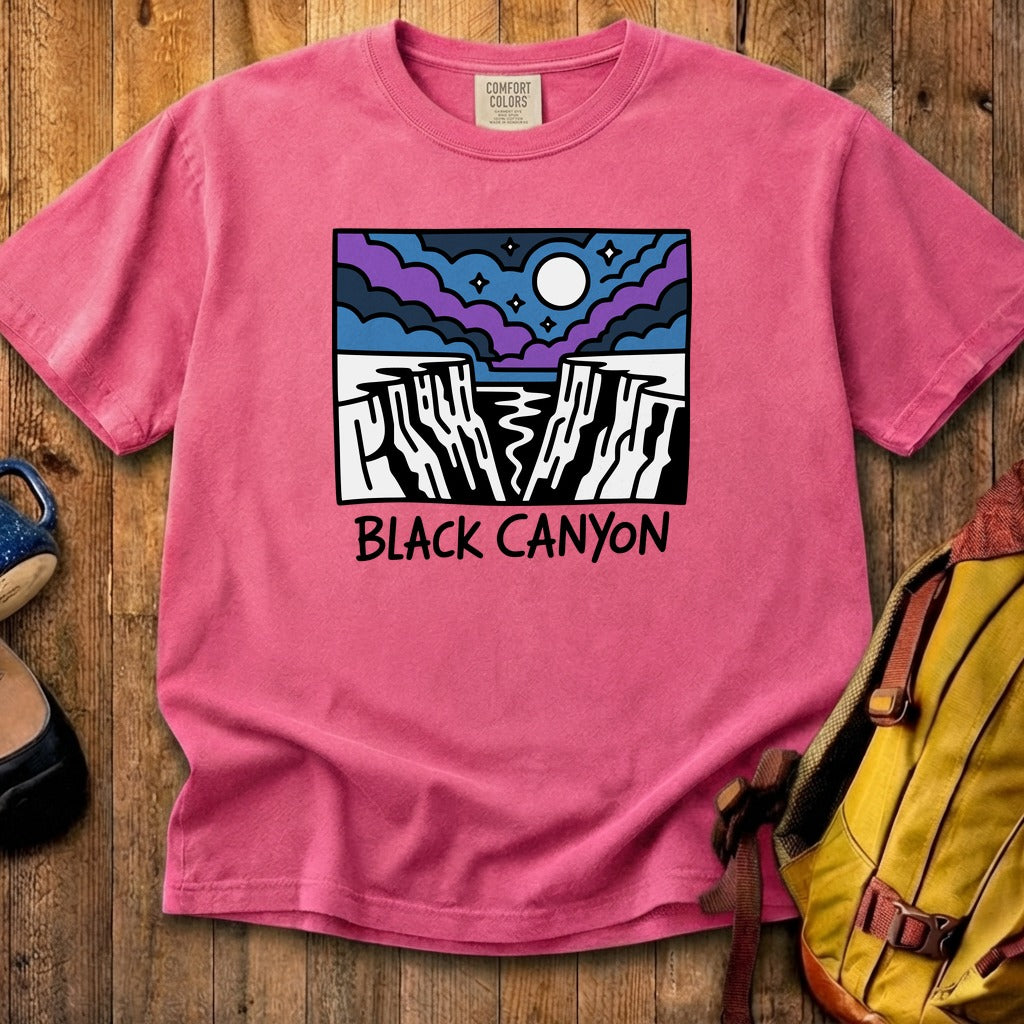 Black Canyon of the Gunnison at Night Cotton T-Shirt