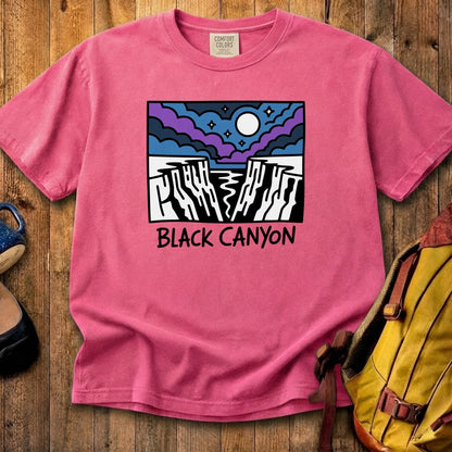 Black Canyon of the Gunnison at Night Cotton T-Shirt