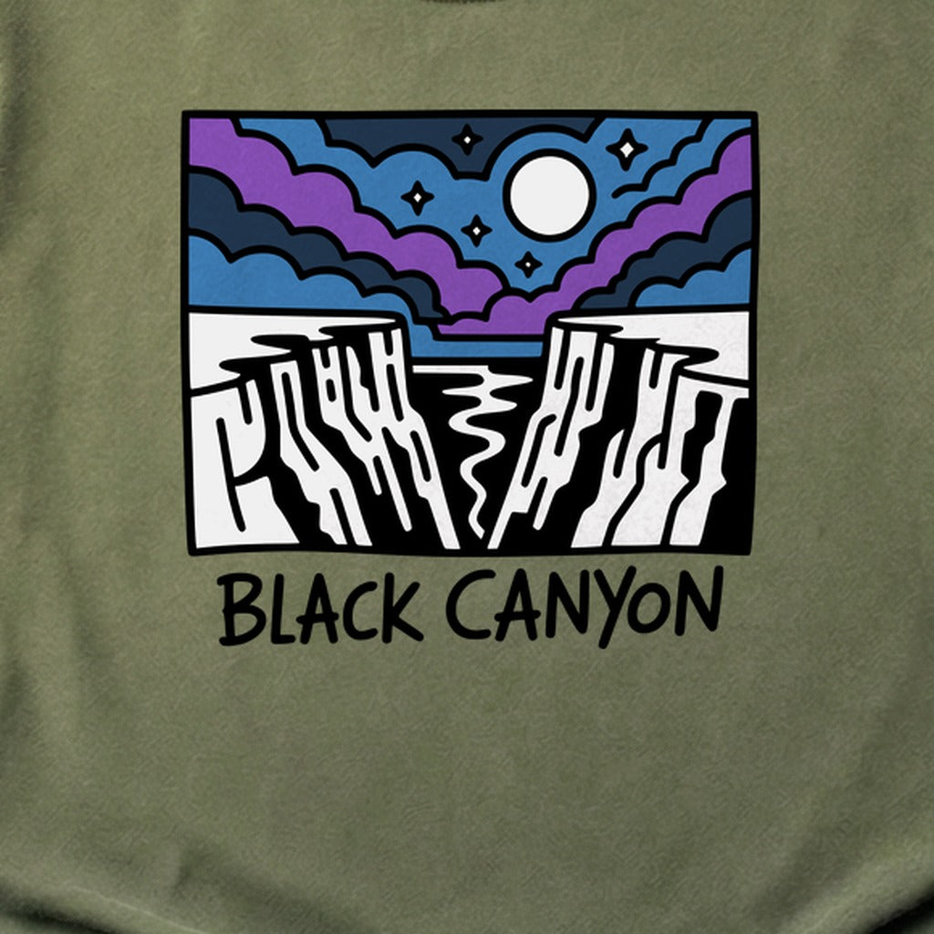 Black Canyon of the Gunnison at Night Cotton T-Shirt