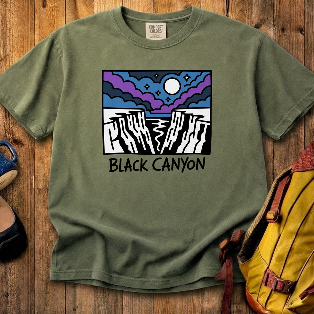 Black Canyon of the Gunnison at Night Cotton T-Shirt