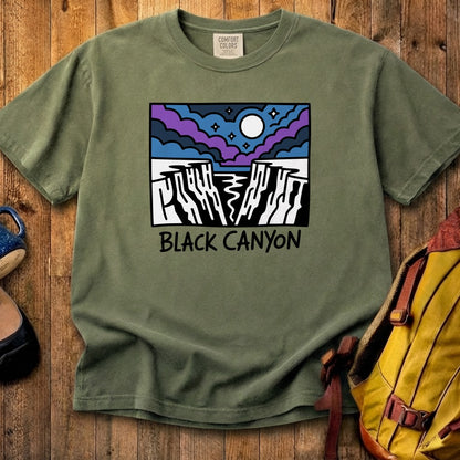 Black Canyon of the Gunnison at Night Cotton T-Shirt