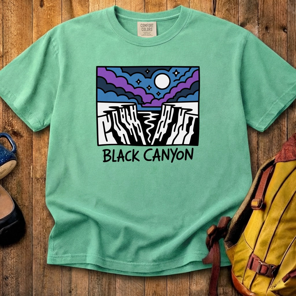 Black Canyon of the Gunnison at Night Cotton T-Shirt