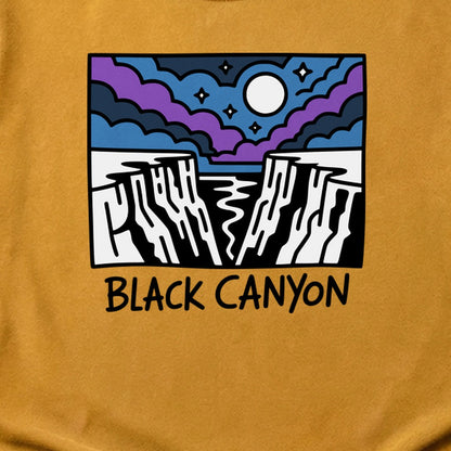 Black Canyon of the Gunnison at Night Cotton T-Shirt