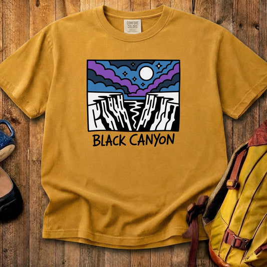 Black Canyon of the Gunnison at Night Cotton T-Shirt