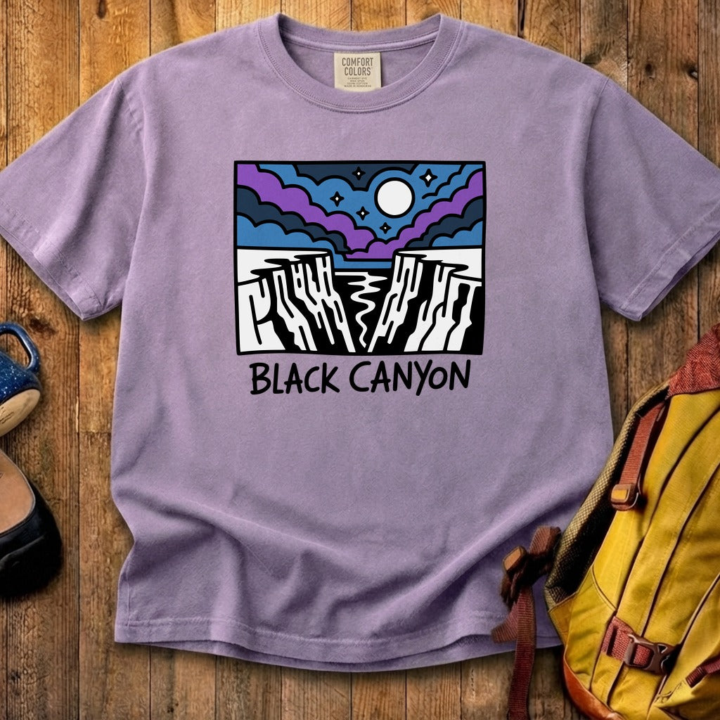 Black Canyon of the Gunnison at Night Cotton T-Shirt