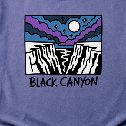 Black Canyon of the Gunnison at Night Cotton T-Shirt