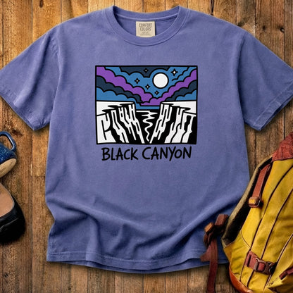 Black Canyon of the Gunnison at Night Cotton T-Shirt