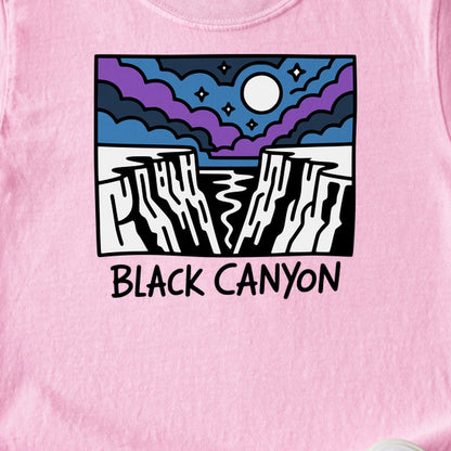 Black Canyon of the Gunnison at Night Kids Cotton T-Shirt