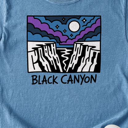 Black Canyon of the Gunnison at Night Kids Cotton T-Shirt