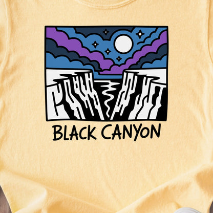 Black Canyon of the Gunnison at Night Kids Cotton T-Shirt