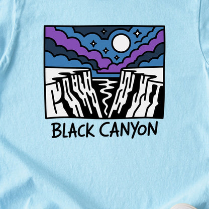 Black Canyon of the Gunnison at Night Kids Cotton T-Shirt