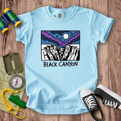 Black Canyon of the Gunnison at Night Kids Cotton T-Shirt