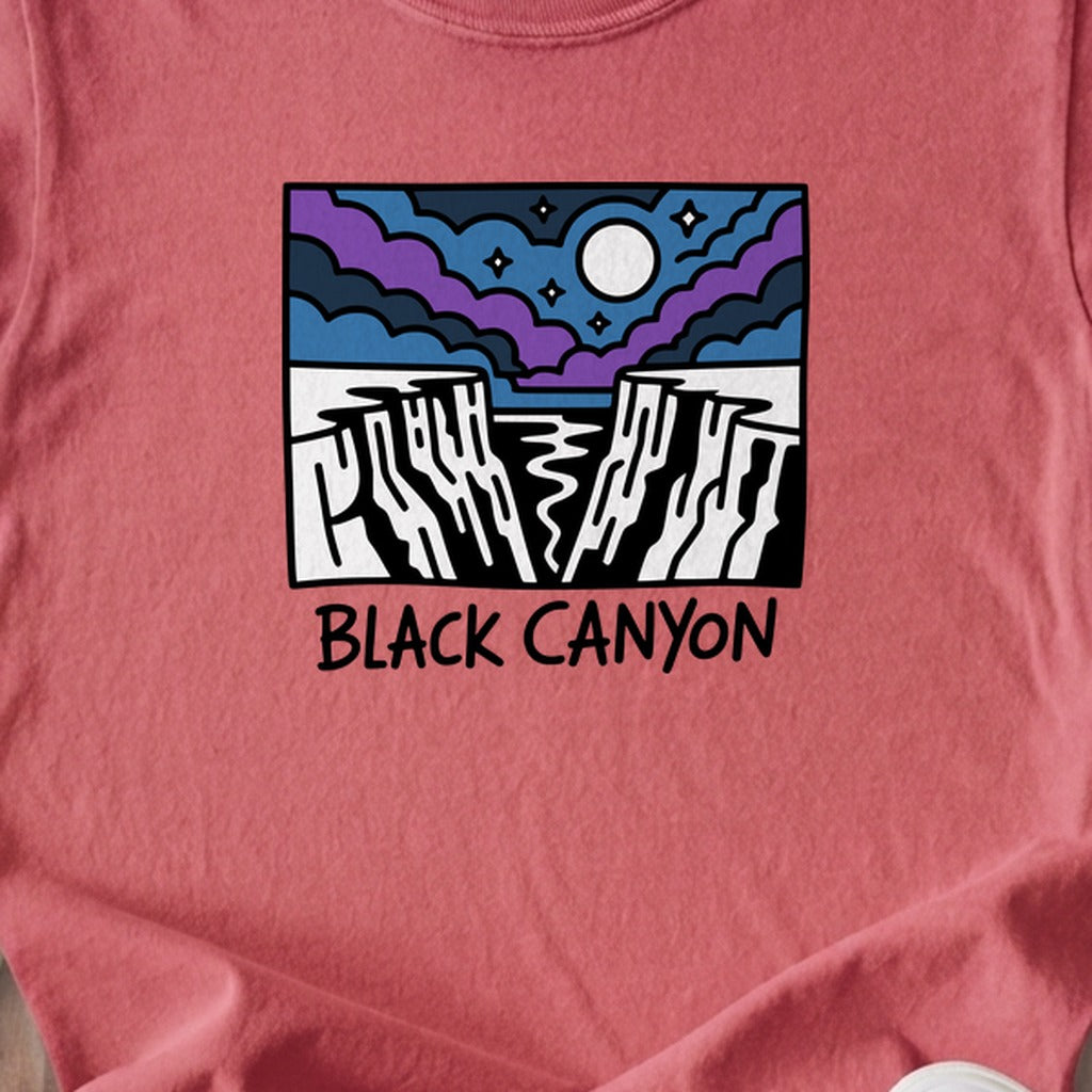 Black Canyon of the Gunnison at Night Kids Cotton T-Shirt