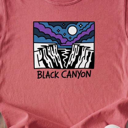 Black Canyon of the Gunnison at Night Kids Cotton T-Shirt