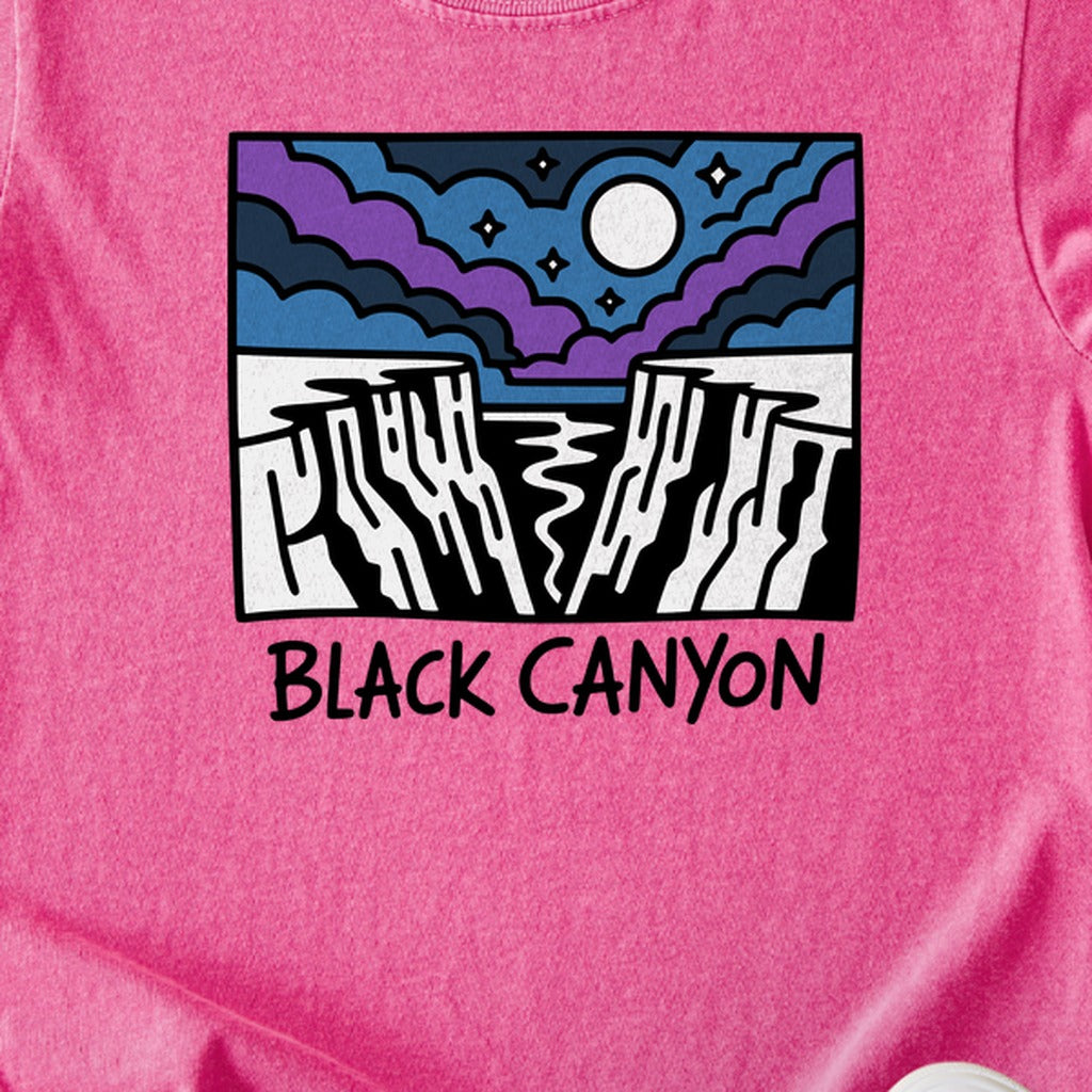 Black Canyon of the Gunnison at Night Kids Cotton T-Shirt
