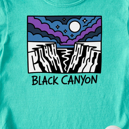 Black Canyon of the Gunnison at Night Kids Cotton T-Shirt