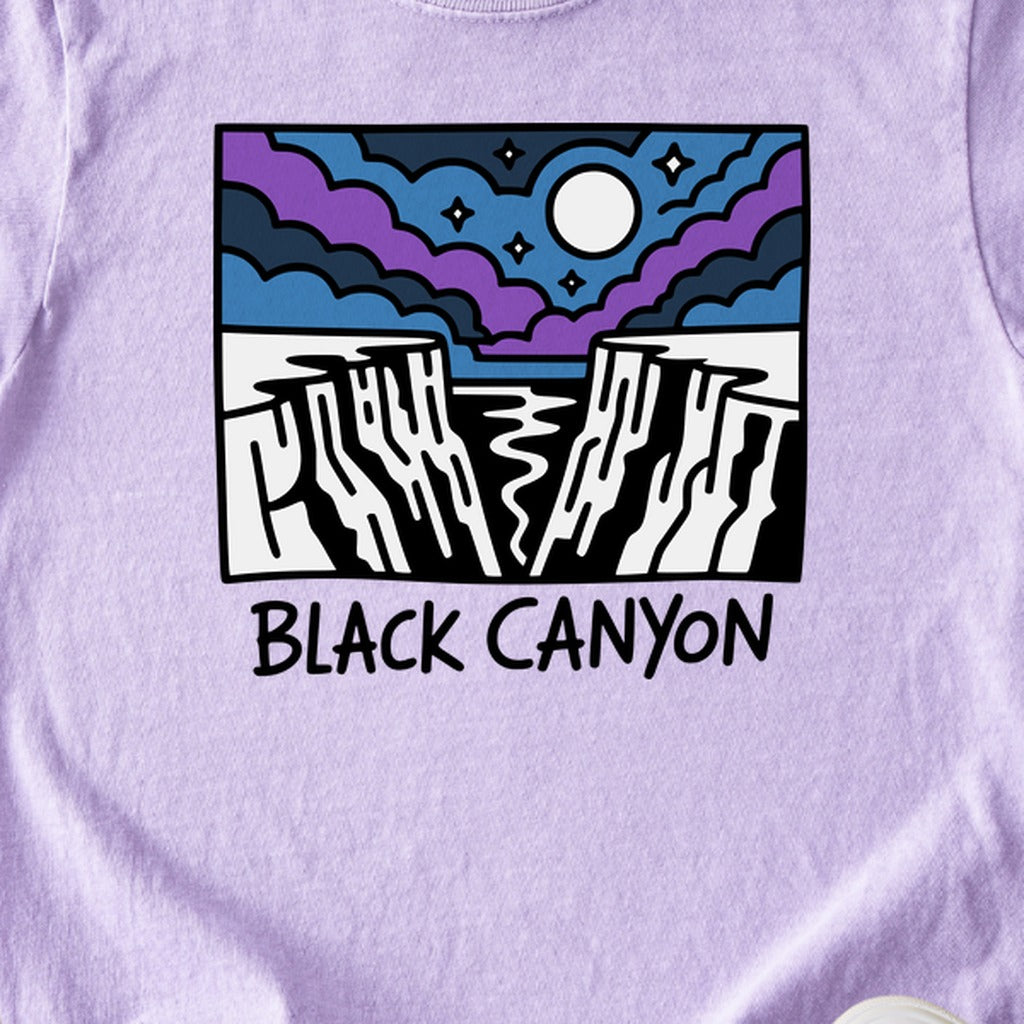 Black Canyon of the Gunnison at Night Kids Cotton T-Shirt