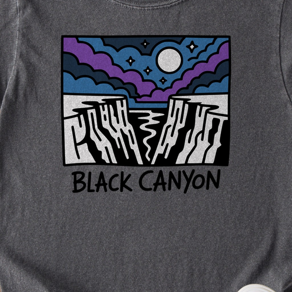 Black Canyon of the Gunnison at Night Kids Cotton T-Shirt
