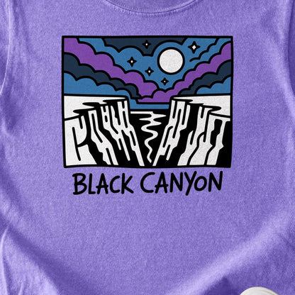 Black Canyon of the Gunnison at Night Kids Cotton T-Shirt