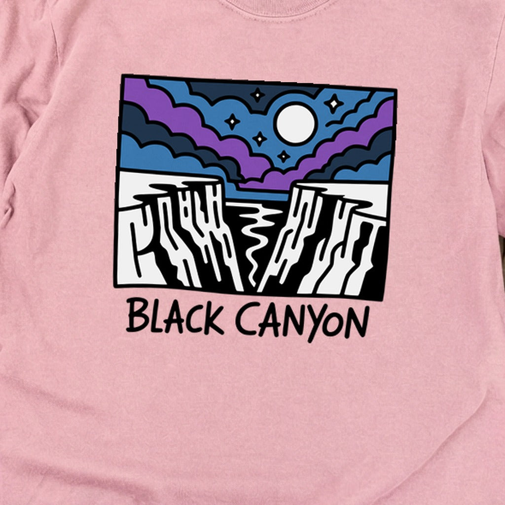 Black Canyon of the Gunnison at Night Cotton Long Sleeve