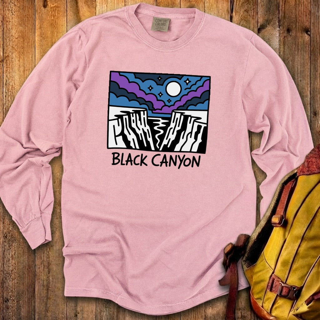 Black Canyon of the Gunnison at Night Cotton Long Sleeve