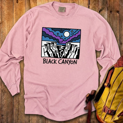 Black Canyon of the Gunnison at Night Cotton Long Sleeve