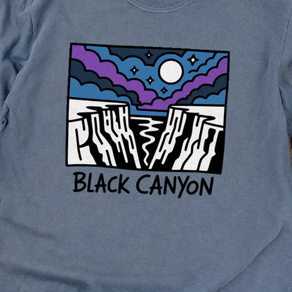 Black Canyon of the Gunnison at Night Cotton Long Sleeve