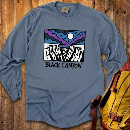 Black Canyon of the Gunnison at Night Cotton Long Sleeve