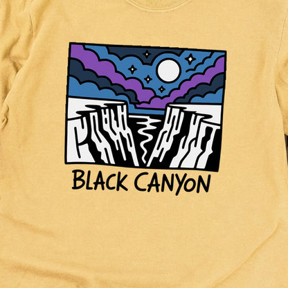 Black Canyon of the Gunnison at Night Cotton Long Sleeve