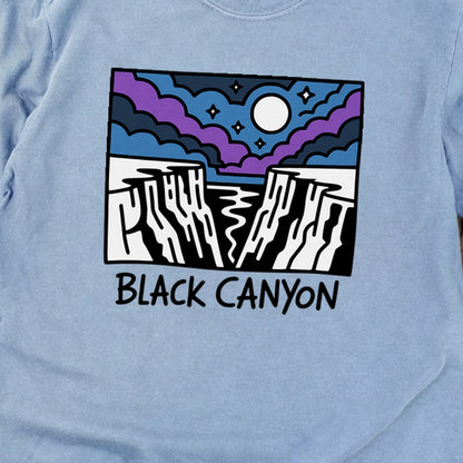Black Canyon of the Gunnison at Night Cotton Long Sleeve