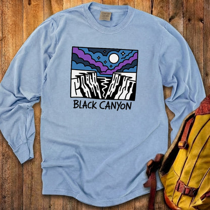 Black Canyon of the Gunnison at Night Cotton Long Sleeve