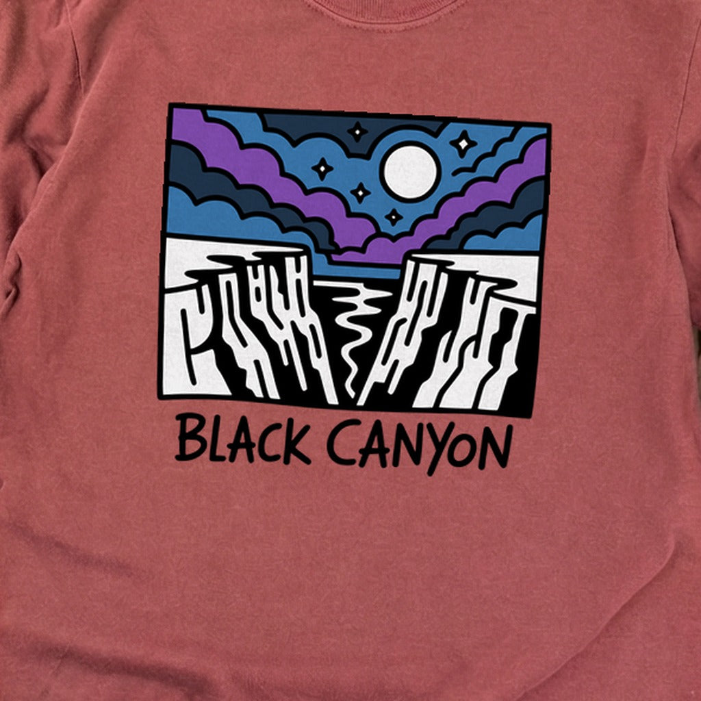 Black Canyon of the Gunnison at Night Cotton Long Sleeve