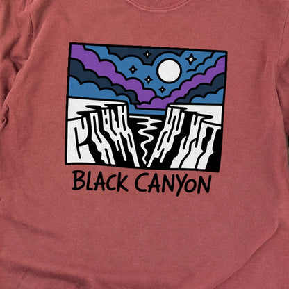 Black Canyon of the Gunnison at Night Cotton Long Sleeve