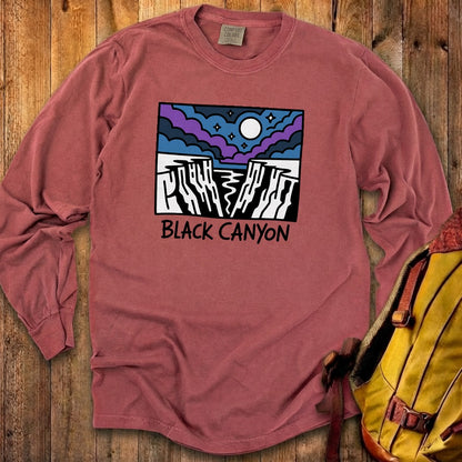 Black Canyon of the Gunnison at Night Cotton Long Sleeve