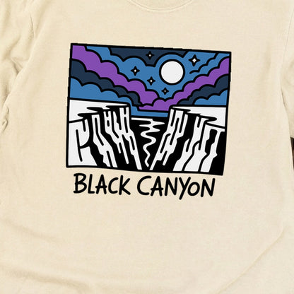 Black Canyon of the Gunnison at Night Cotton Long Sleeve