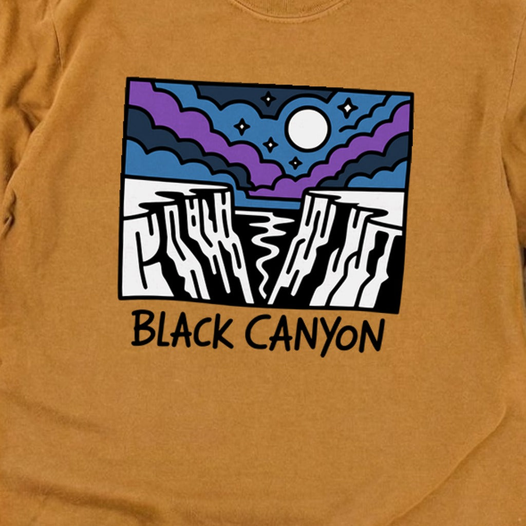 Black Canyon of the Gunnison at Night Cotton Long Sleeve